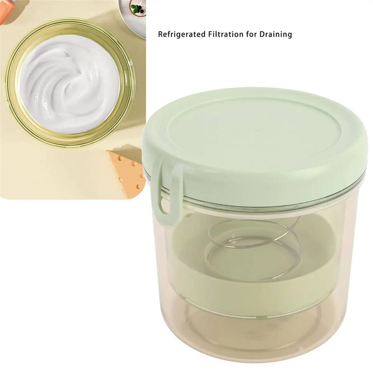 Yogurt Cheese Maker Machine Efficient Sustainable Round Safe Fine Mesh Greek Yogurt Strainer Easy to Clean for Home B