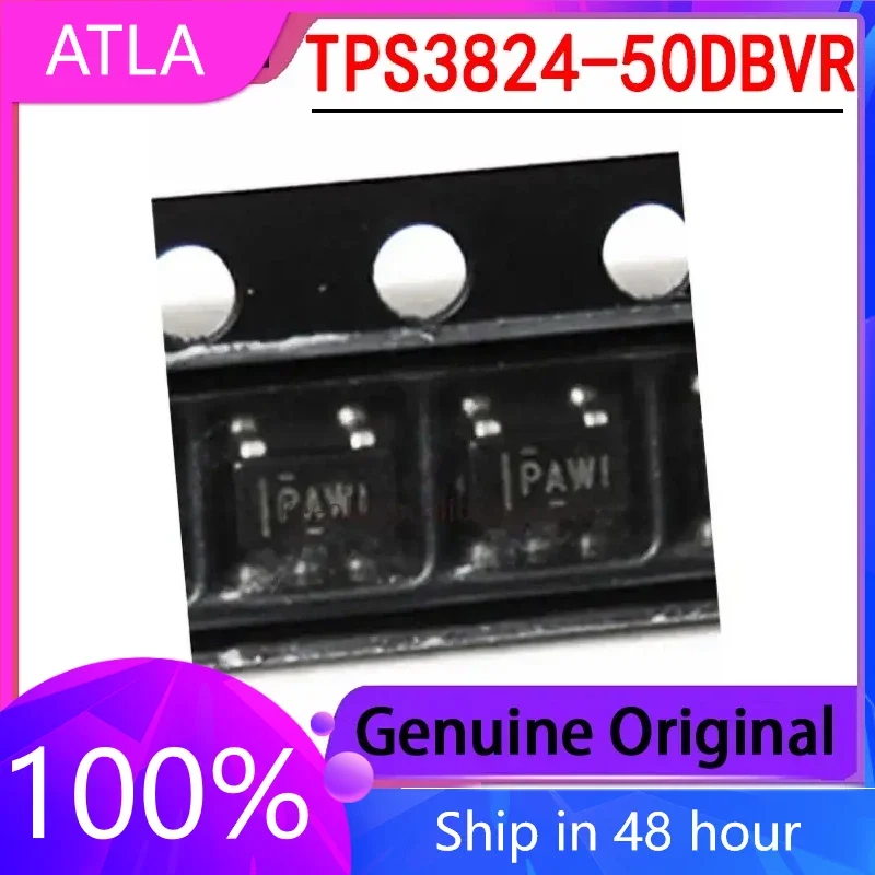 1PCS Original TPS3824-50DBVR SMT SOT23-5 Silk Screen PAWI Monitoring Circuit Chip IC Genuine