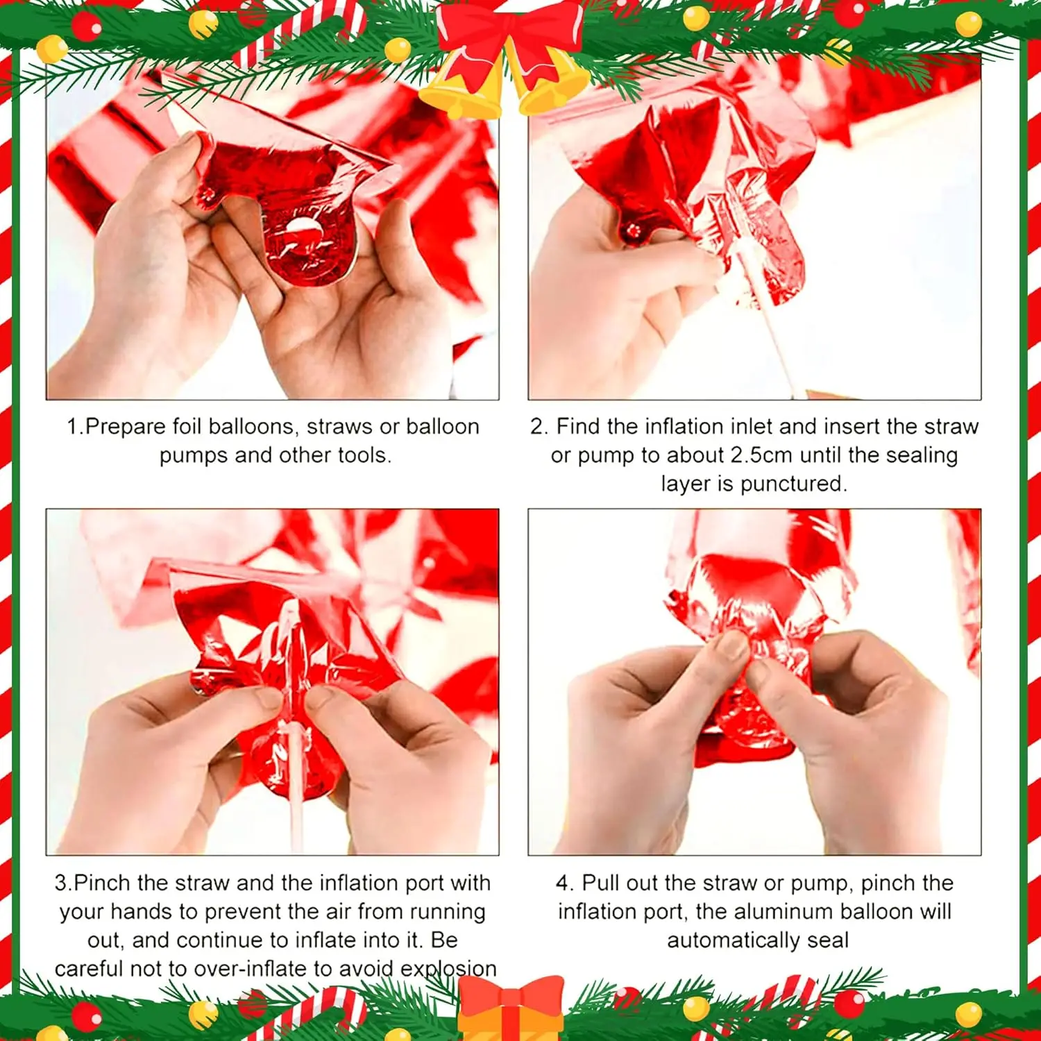 LaVenty 11 PCS Merry Friendsmas Party Decorations Merry Friendsmas Banner Balloons Friends-Themed Christmas Party Garland