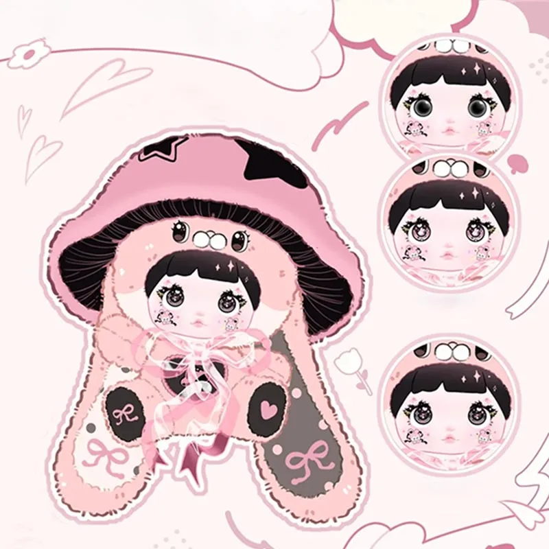 Nommi 400% Mushroom Hat Series Blind Box Cute 400% Nommi V2 Bunny