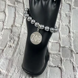 High quality 316L stainless steel charm bead bracelet