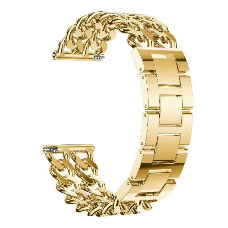 Correa de repuesto para reloj inteligente, pulsera Universal de Metal de 20mm y 22mm para Samsung Watch 3 y Huawei Amazfit