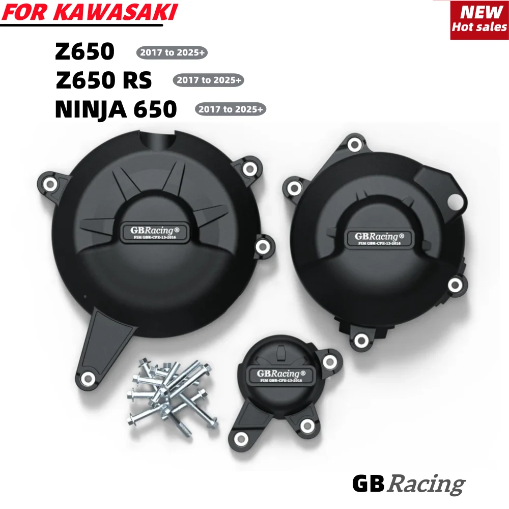 

GB Racing Z650 Z650RS NINJA650 2017-2025+ KAWASAKI Body and Frame, Motorcycle Clutch Pulse Engine Protective Cover Accessories