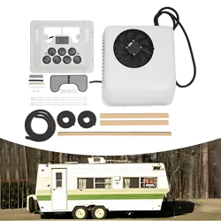 RV Heating and Cooling Integrated Top Air Conditioning 12V 750W White Air Conditioner Electric Rooftop AC Unit Fit Motorhome