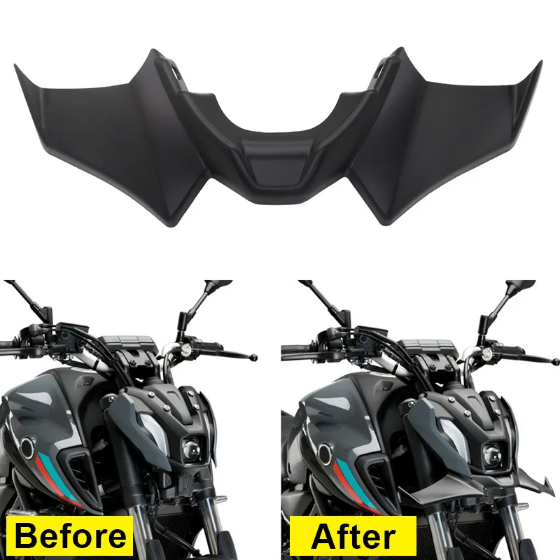 Motorcycle Downforce Naked Forntal Spoilers Aerodynamic Wing Deflector Headlight Spoiler For Yamaha MT-07 SP 2021 2022 2023