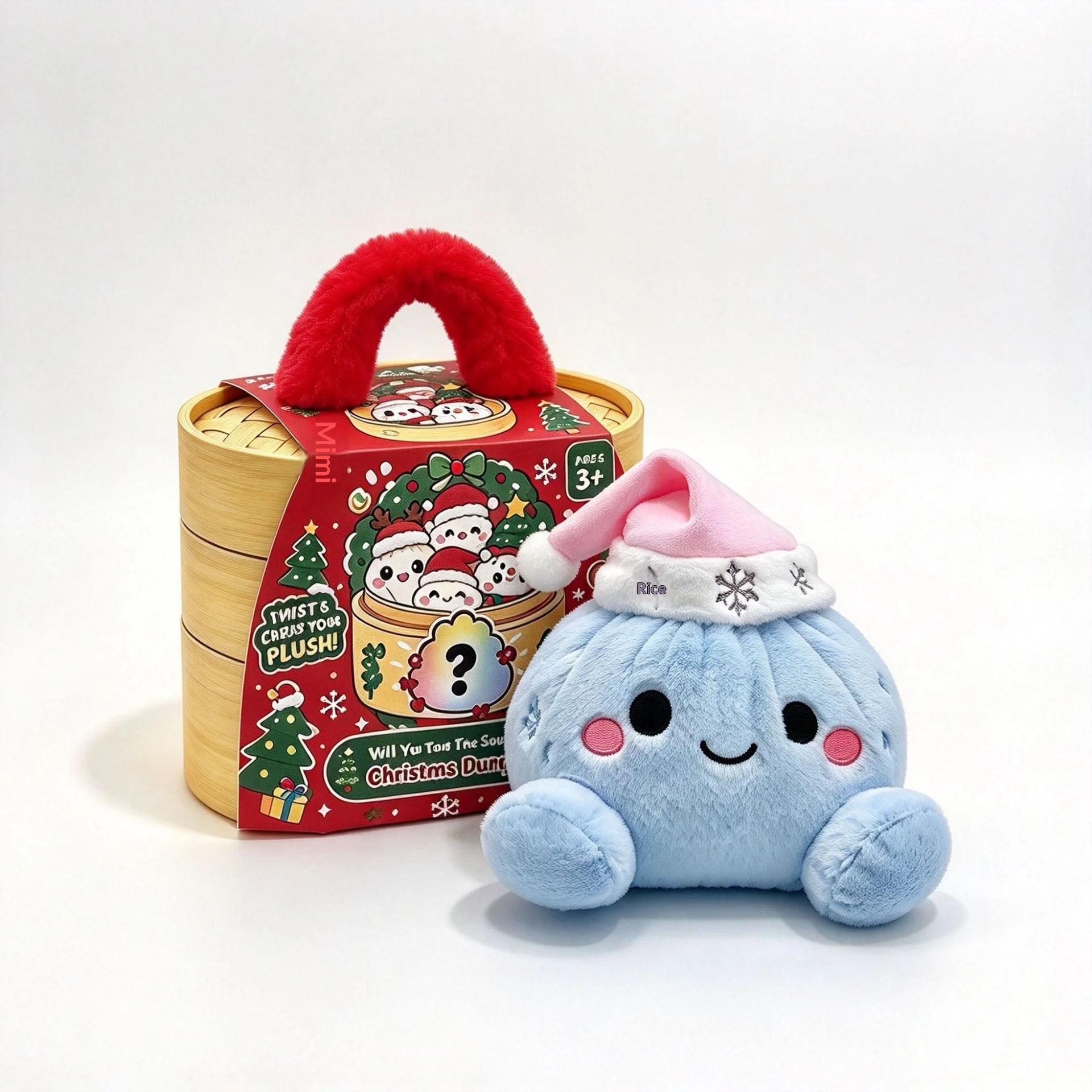 Cute Plush Dumpling Toy Soft Stuffed Steamed Bun Doll With Steamer Set Stress Relief Decompression Holiday Gift For Adults