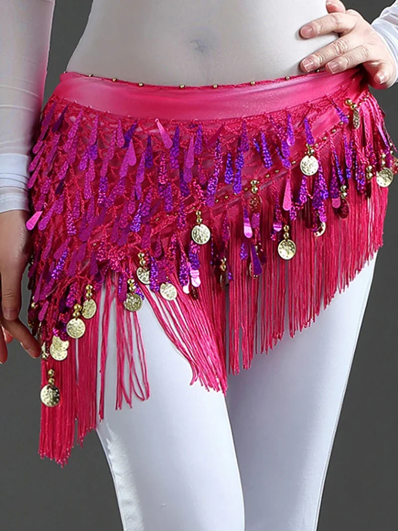 Adult Women Tie Dyed Triangle Belly Dance Waist Chain Tassels Original Belly Dancewear Belt Chain Manufacturer Dance Costume