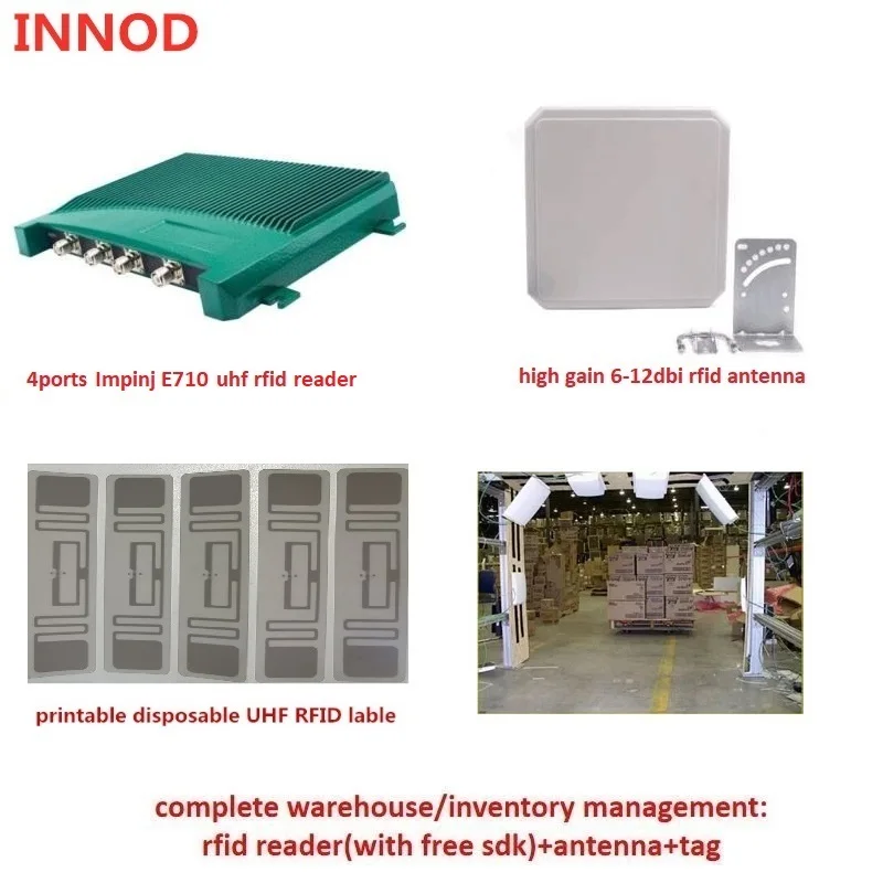 

Embedded System UHF RFID Module TTL UART TCP IP 1-30M Long Range RFID Reader Module UHF 4 Ports E710 LTE Chip Free C# Java SDK