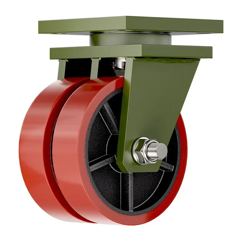 PU Caster Wheel With Top Plate 2 Ton Heavy Duty Caster Wheels 2 Tons Load Caster Wheel=