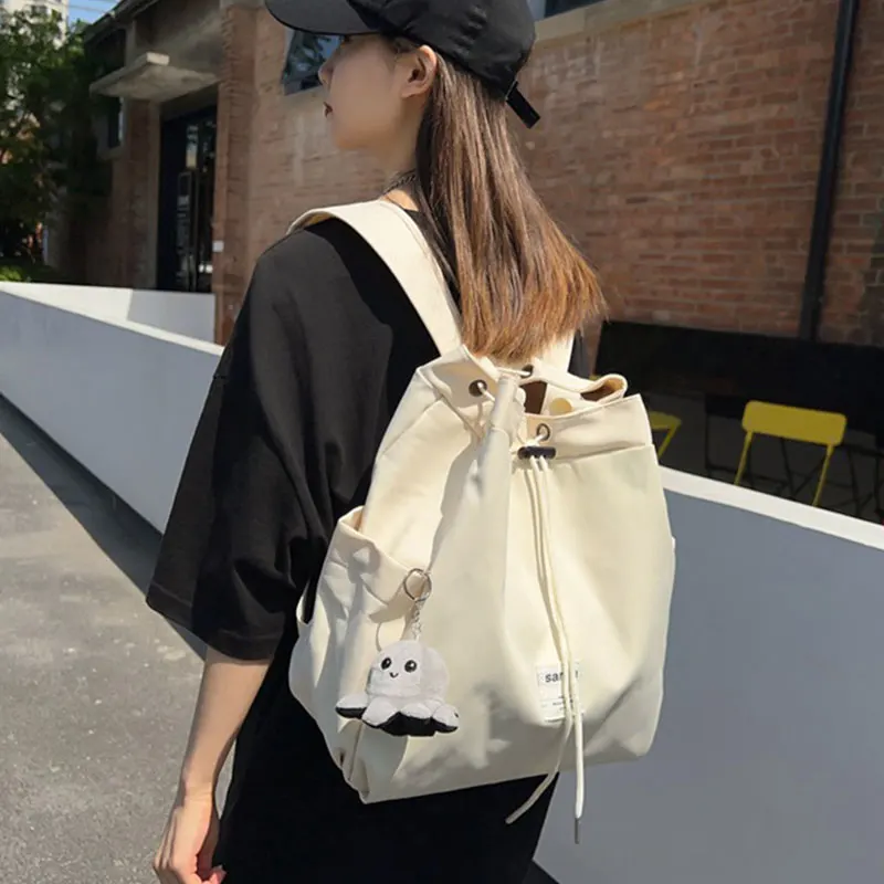 أزياء المرأة على ظهره متعددة الوظائف حمل حقيبة النايلون للماء حقيبة ظهر للسفر المرأة حقيبة يد الفتيات حقيبة المدرسة #6