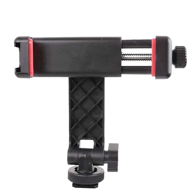 360 Degree Rotation Phone Holder Vertical Horizontal Shooting Phone Bracket Clip with Cold Shoe for Iphone Camera Tripod Monopod
