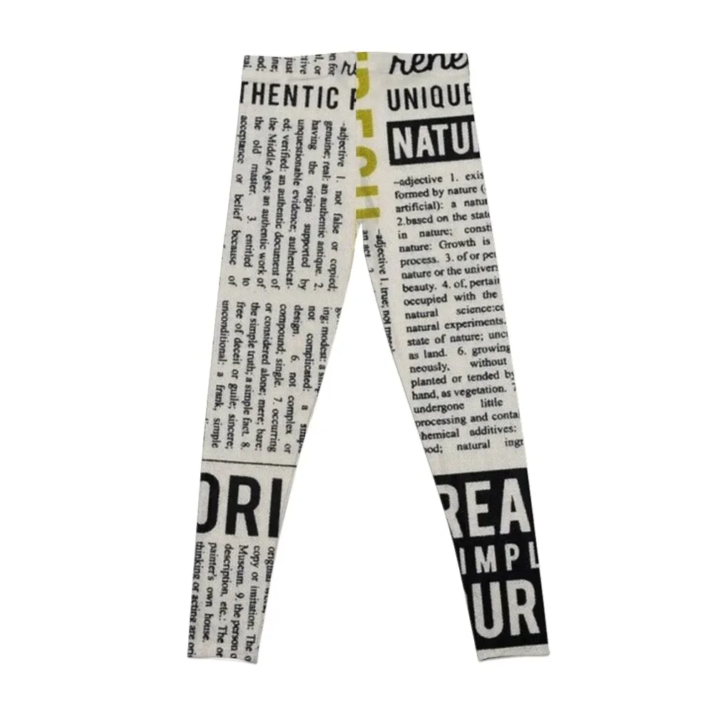 Newspaper Leggings push up legging push up tights for Womens Leggings