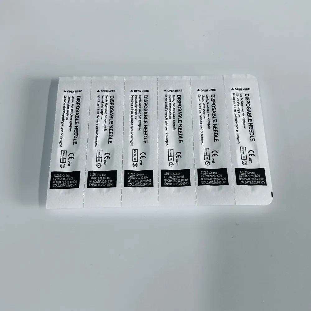 Tattoo Painless Small Needle 31G Needle Beauty 4/6/13mm Disposable Transparent Syringe Injection Tool