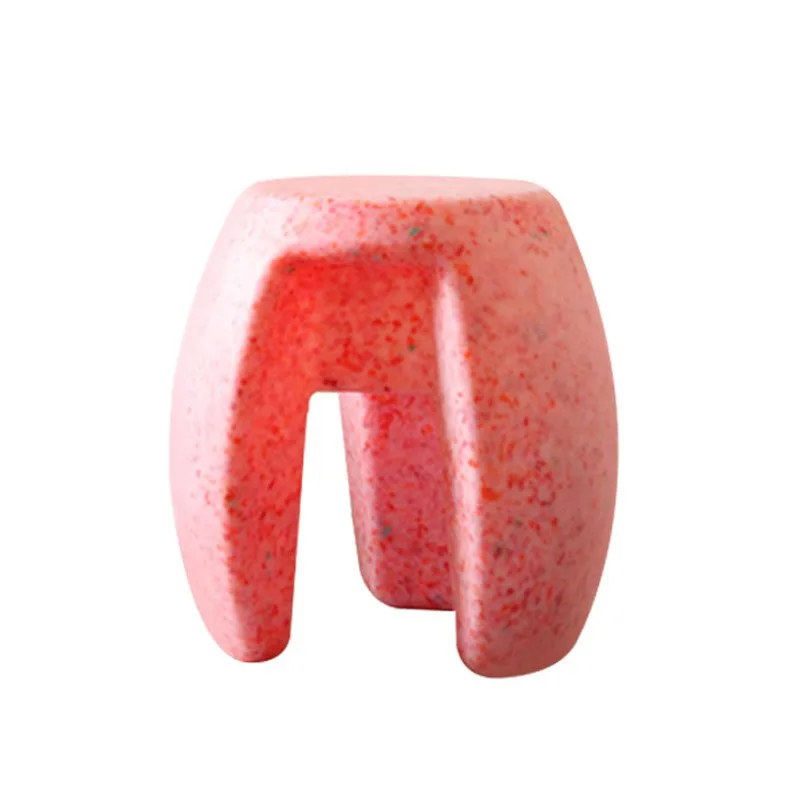 

Plastic small stool, thickened cylindrical household stool, children's fashion, non-slip and silent, huge thick living room