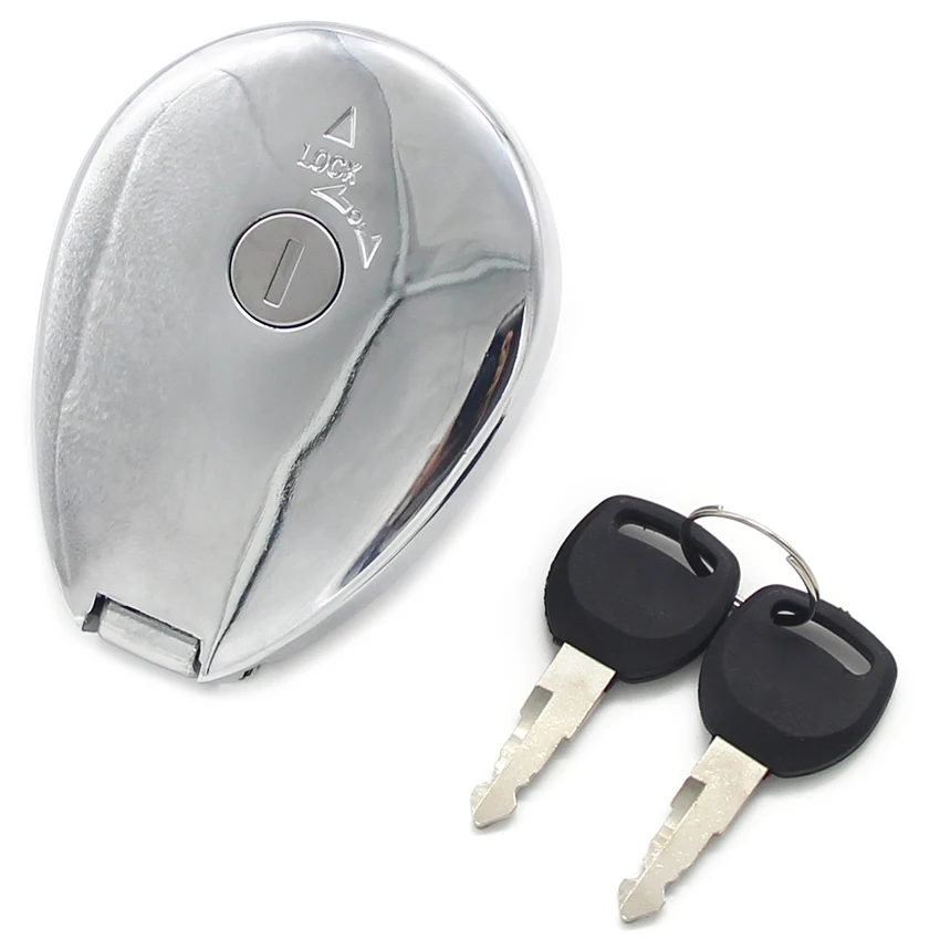 Motorcycle Ignition Fuel Tank Cap Lock With Key For Kawasaki VN1500 BJ250 250TR EN400 Vulcan 400 EN500 Vulcan 500 Parts