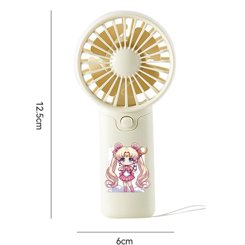 Sailor Moon Cute Fan Cartoon Anime Pattern Print Fans Students Summer Portable Ventilator Back To School Birthday Party Gifts