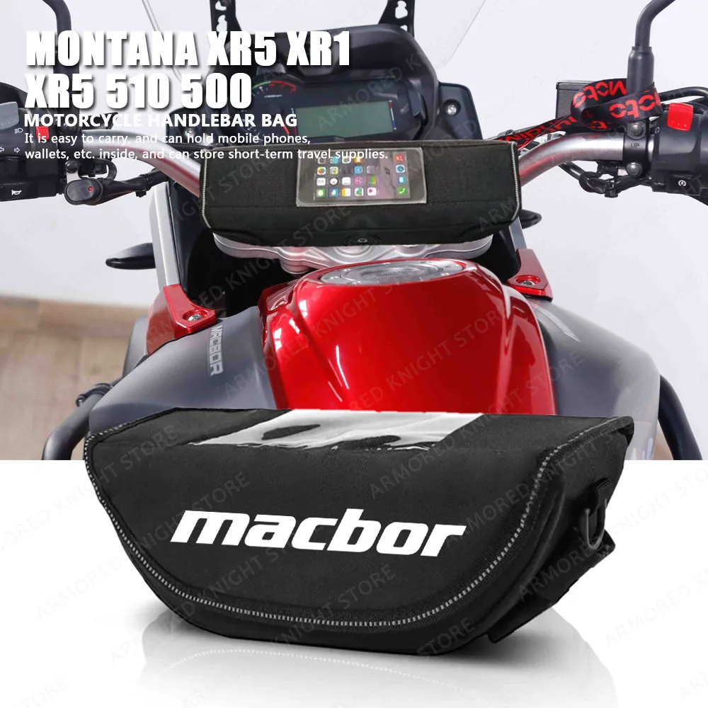 For Macbor Montana XR5 XR1 XR5 510 500 Rockster flat 125 Motorcycle Handlebar Waterproof Bag Travel Bag Storage Bag