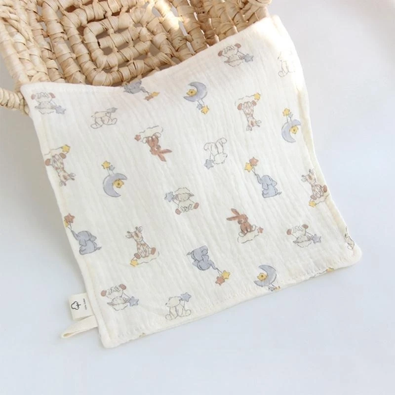 منشفة قطن الطفل الشاش منشفة الوجه للبشرة الحساسة 4-طبقة ماصة الشاش غسل اليد منشفة الوليد ملابس تجشؤ