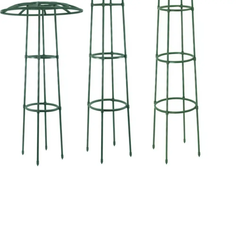 Iron Mushroom Style Garden Trellis For Climbing Vines Durable Plant Support Stake For Outdoor Flower Growth