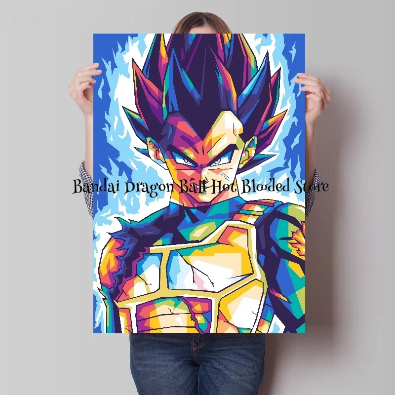 Colorful Creativity Canvas Painting Classic Anime Dragon Ball Goku Vegeta HD Poster Print Picture Art Home Living Decor Painting