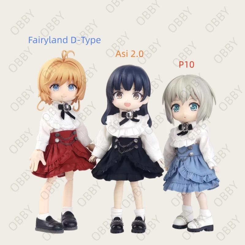For Obitsu 11 Doll Goth Style JK Skirt Set For 1/12 OB11 Gsc YMY Molly Body9 Doll Outfit Clothes