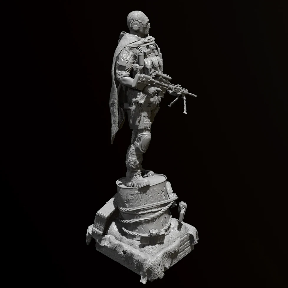50mm 75mm 100mmResin model kits figure colorless and self-assembled 3D Printing TD-6613/3D