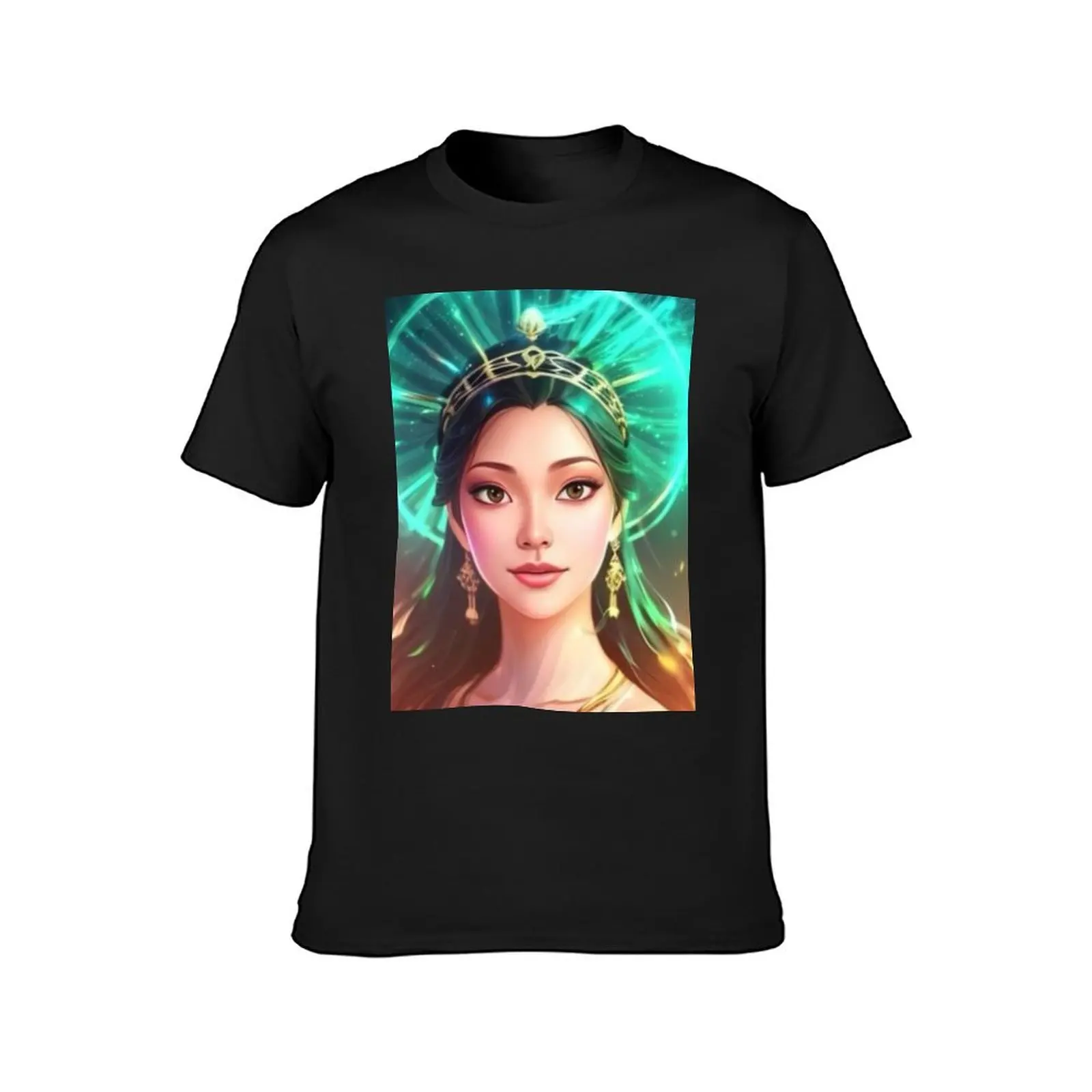 Hana Lee - sci-fi princess T-shirt summer tops oversizeds shirts graphic tees tees t shirt men