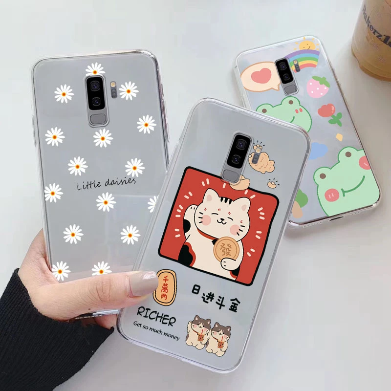 Protezione Stilosa per Samsung Galaxy S9 S9+: La Scelta Perfetta con Custodia in Silicone Trasparente e Design Floreale
