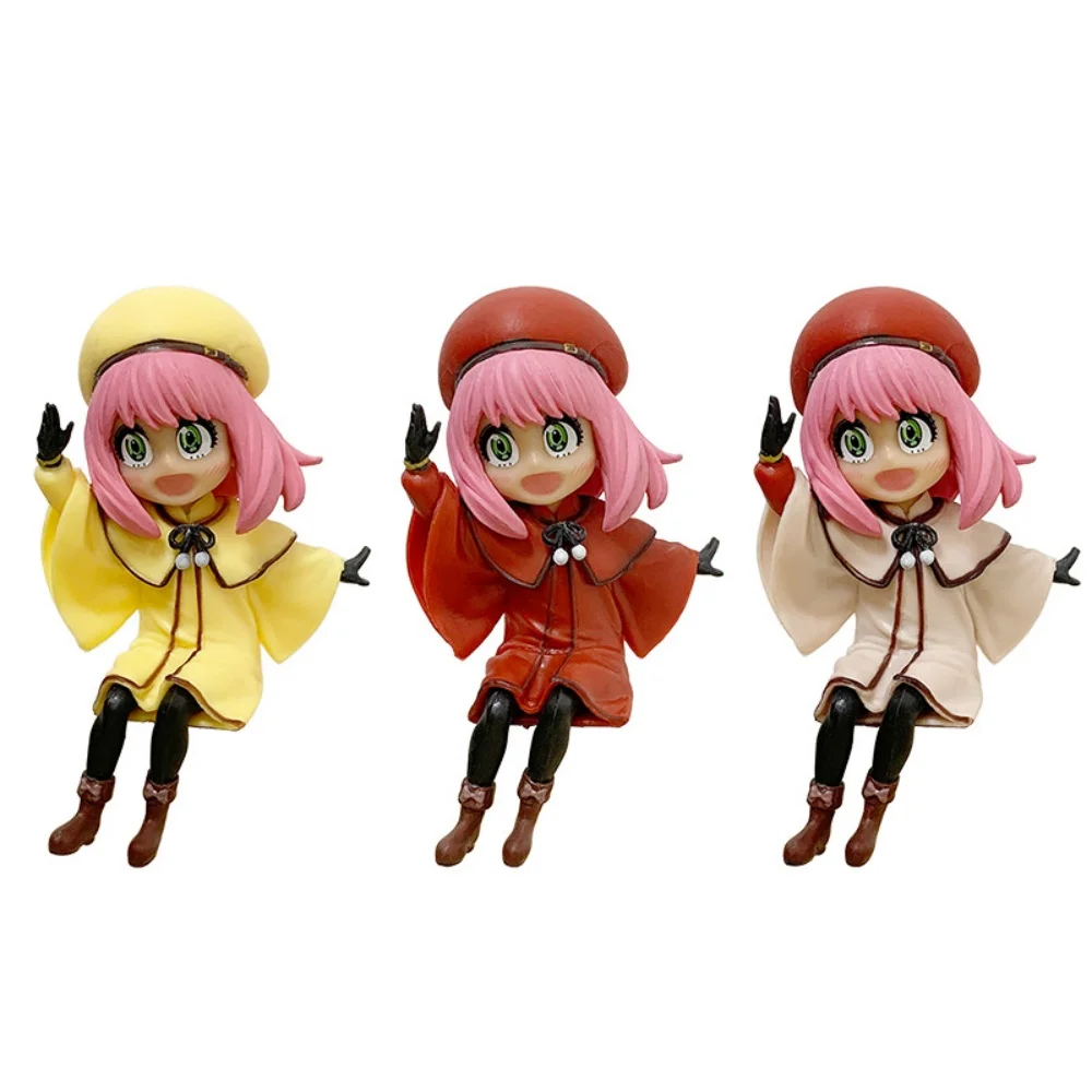 Anime SPY-FAMILY 3 Detective Ania Figurines, Anime Doll Car Desk Decoration Gifts Small Ornaments