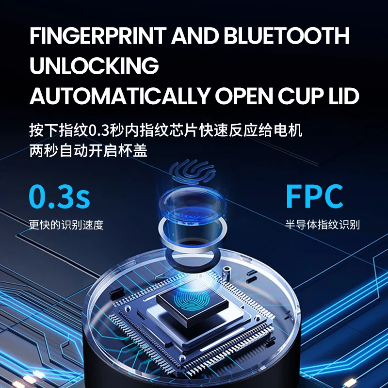 

Fingerprint insulated cup Password insulated cup Intelligent insulated cup Food grade insulated cup gift cup