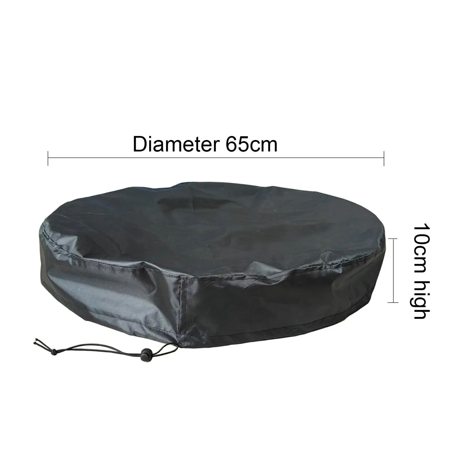 Drum Bucket Cover 55 Gallon Waterproof Oxford Cloth Protective Lid with Drawstring for Chemical Barrel Trash Can