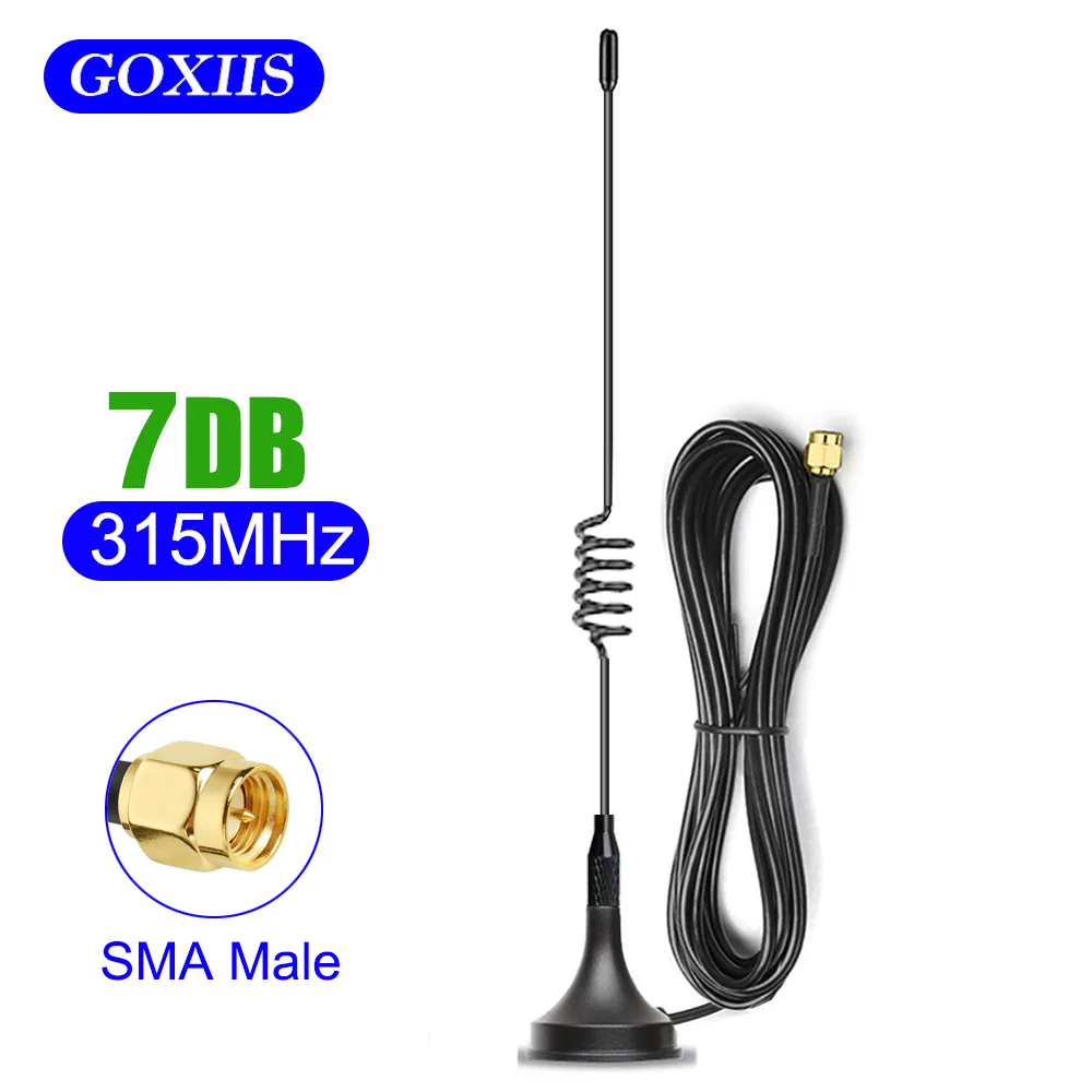 315MHz Lora External Antenna 7dbi High Gain Omni Signal Booster Long Range Amplifier SMA Male for IOT DTU etc