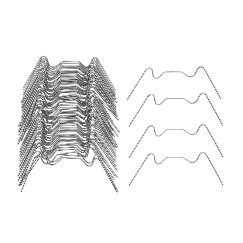 

Зажимы для остекления теплиц, зажимы из нержавеющей стали W-типа, зажимы для листовой пружины для теплиц, стеклянных домов, двухходовой паутины, 100 шт.
