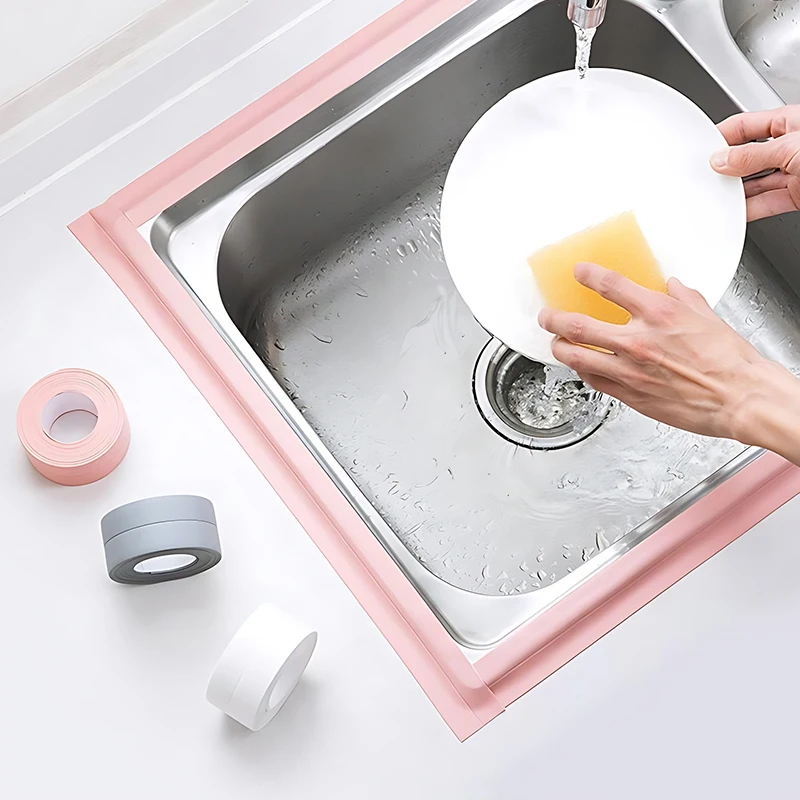 1PC Anti Mold Tape 3.8cm Width L Size Bathroom Waterproof Wall Stickers Sealing Tapes  Self Adhesive Bathroom Kitchen Supply ZYF