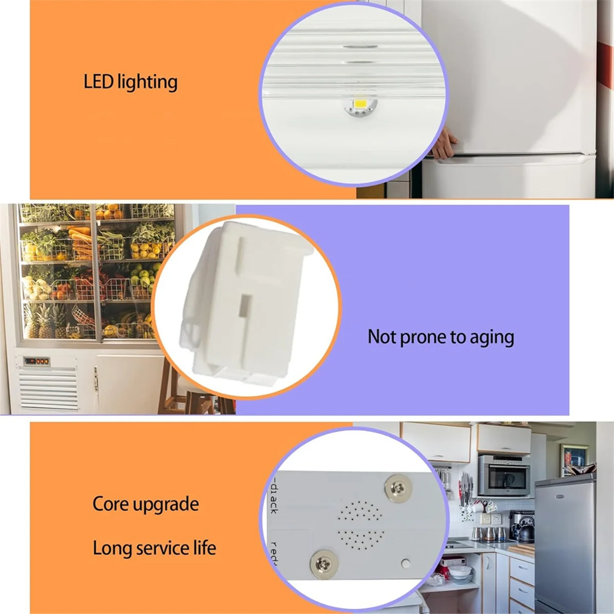 3Pack W10695459 W10843353 W11205083 for Whirlpool Kenmore Maytag Refrigerator LED Light Module Components