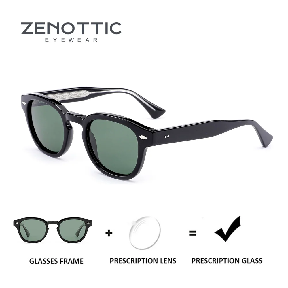 ZENOTTIC Popular Acetate Myopia Sunglasses Prescription Women Uv400 Polarized Corrective Sun Glasses Driving Shades