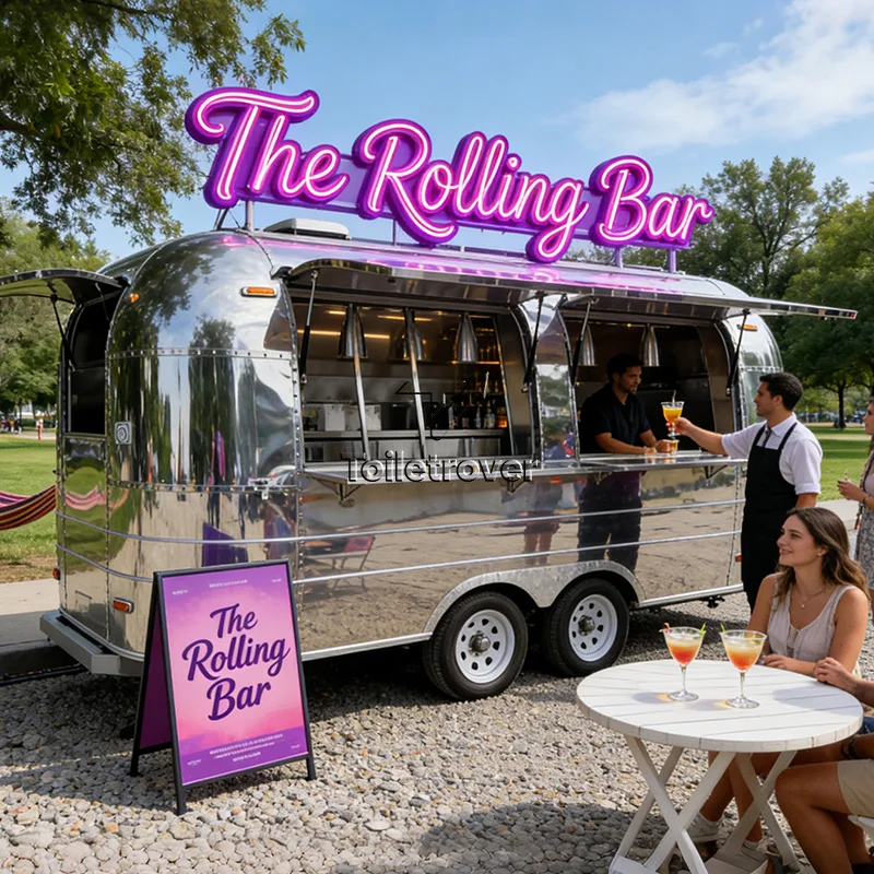 

Мобильный фудтрак-прицеп с индивидуальной комплектацией, полностью оборудованный, для продажи мороженого, с холодильником