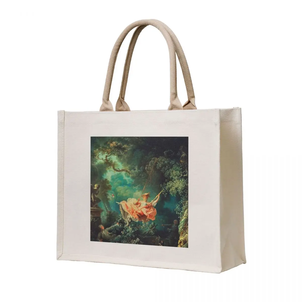 

Jean-Honore Fragonard -The Swing Tote Bag tote bag men's hand bag Canvas shoulder Women bags