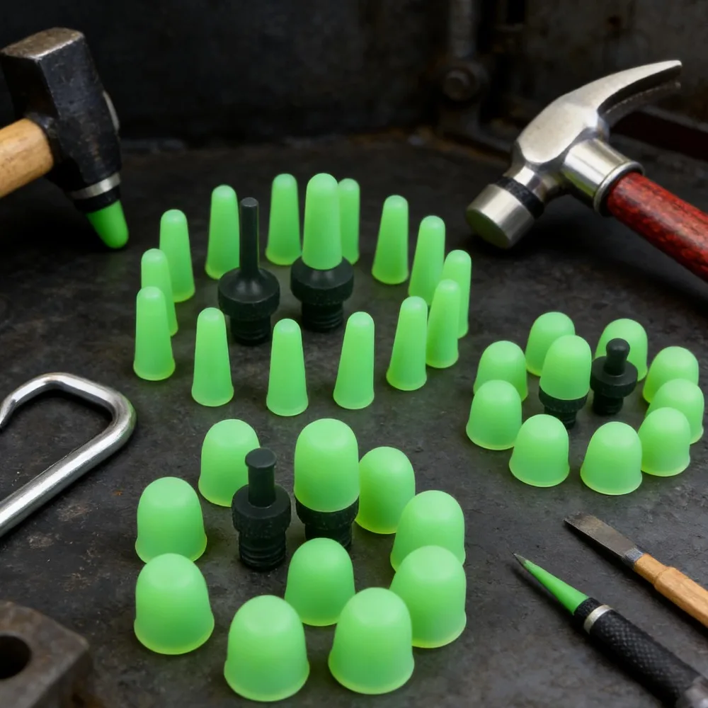 

TPU Soft Tap Down Tools Car Dent Knocking Leveling Pen Replacement Head Crowbar Replacement Head Leveling Hammer Head