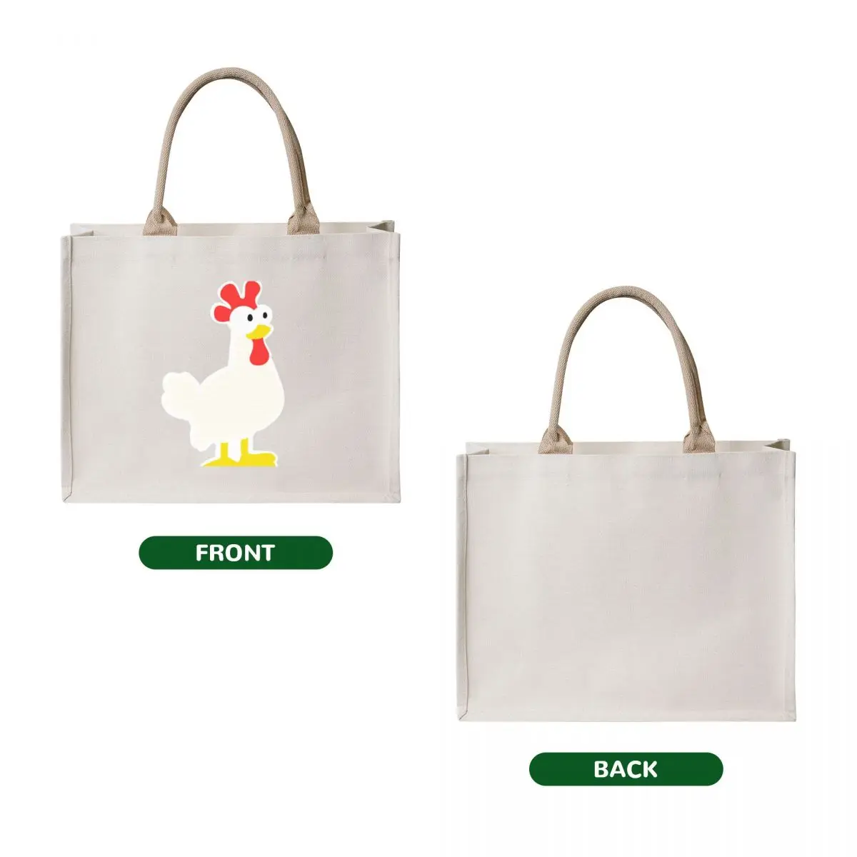 Hay Day Chicken Tote Bag foldable reusable bag Custom bag sacs de shopping