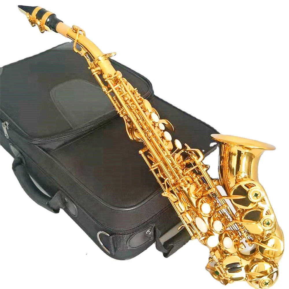 Hot selling Bb brass Curved Soprano Saxophone