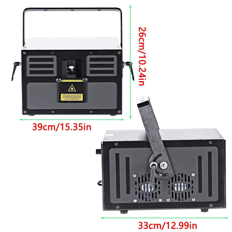 RGB Full Color Stage Laser Light Animation DJ Party Laser Projector With Sound Activated DMX Control For Wedding Disco Bar Club