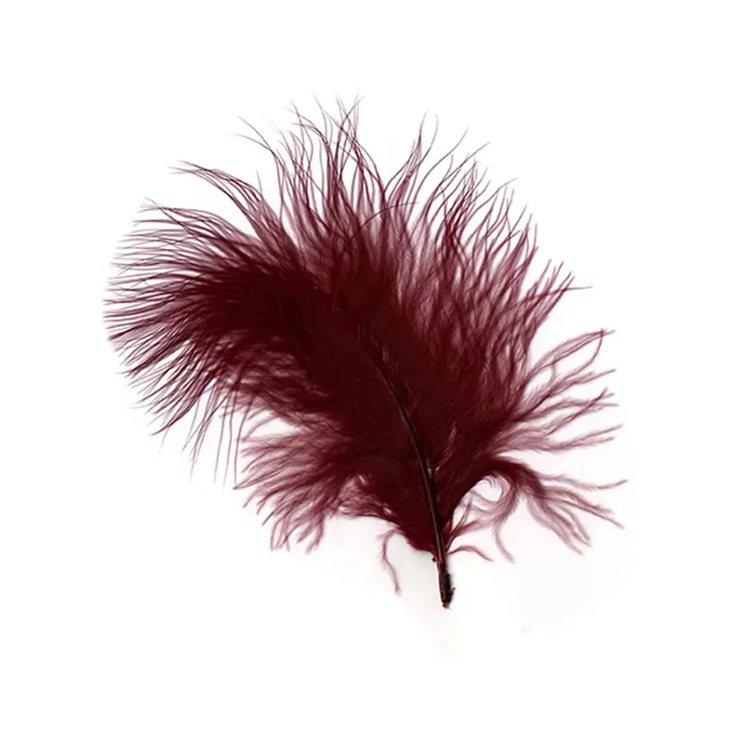 Wholesale Fluffy Marabou Plumas Decorativas 4-5“ Natural Turkey Fethers for Wedding Party Decoration Christmas Decorations 2023