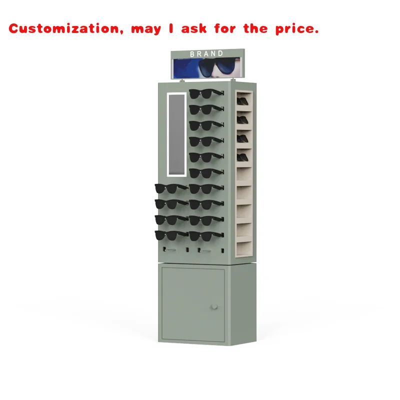 

Изготовленные на заказ современные солнцезащитные очки по индивидуальному заказу, магазин мебели, витрина для очков, напольная витрина для очков, оптические витрины