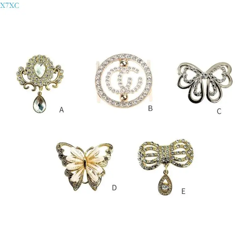 

X7XC Сумка-бабочка с пряжкой для сумки с бантом Декоративная пряжка Металлическая декоративная пряжка