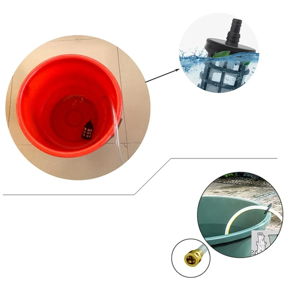 1set 1.5m Slang Met 2 stuks Connector zelfaanzuigende Waterinlaatleiding zelfgewicht Waterinlaat pijp Set Voor Karcher K2 K3 K4 K5 Onderdelen