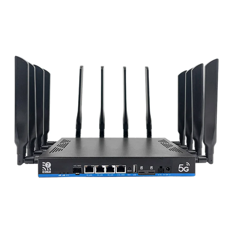 Customization High Speed 5G Wifi7 Ultimate 5G Router With 10G SFP Fiber Port High Quality Materials For Long Term Investment