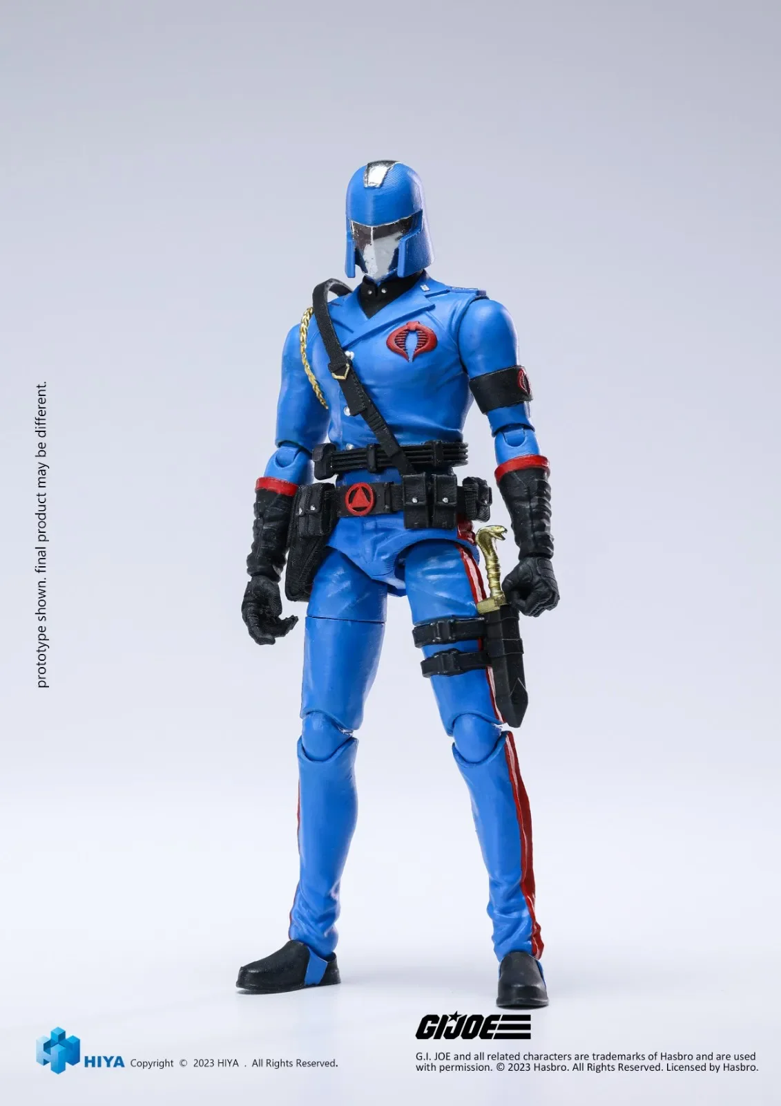 In Stock HIYA 1/18 G.I.JOE Cobra Commander 3.75 Action Figure Exquisite Mini Series Action Figure Model Toy Hobby Gift