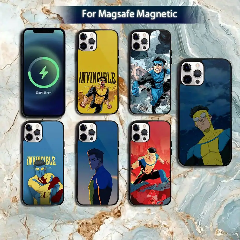 

Superhero I-Invincible Phone Case For iPhone 16e,16,15,14,13,12,11,Plus,Pro,Max,Mini Magsafe Magnetic Wireless Charging