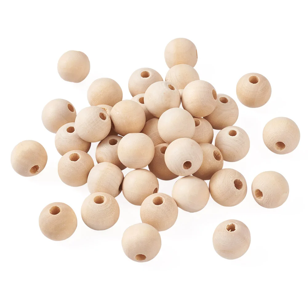 8mm 10mm 12mm 14mm 16mm 20mm 25mm Round Wood Spacer Beads for Jewelry Making Natural Wooden Balls Beads Charms Handmade Findings